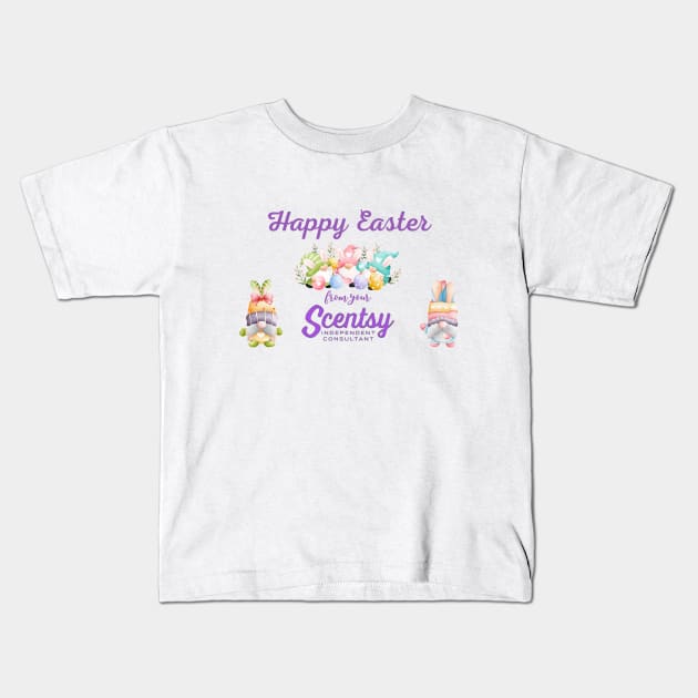happy easter scentsy greetings Kids T-Shirt by scentsySMELL